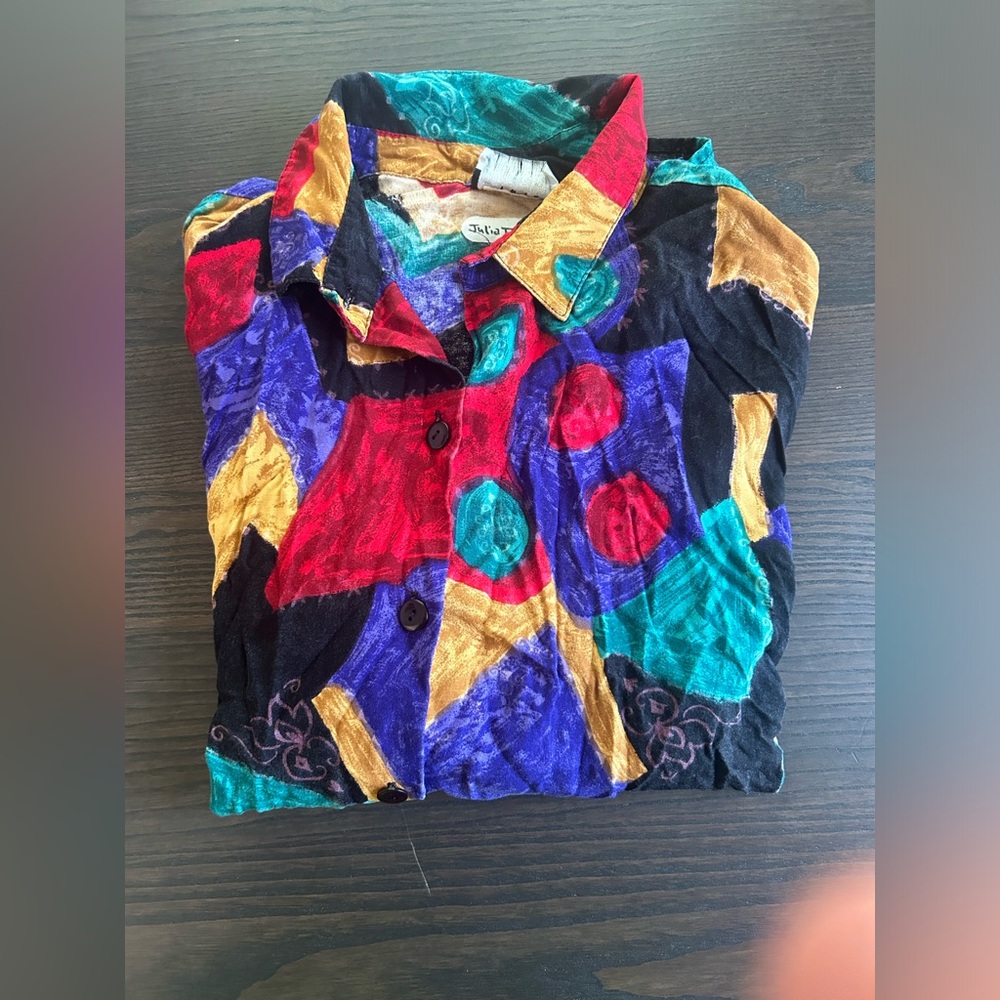 Vintage color splash button down ⚡️⚡️